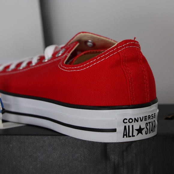 Converse Classic Red All Star Low Tops - Picture 6 of 7